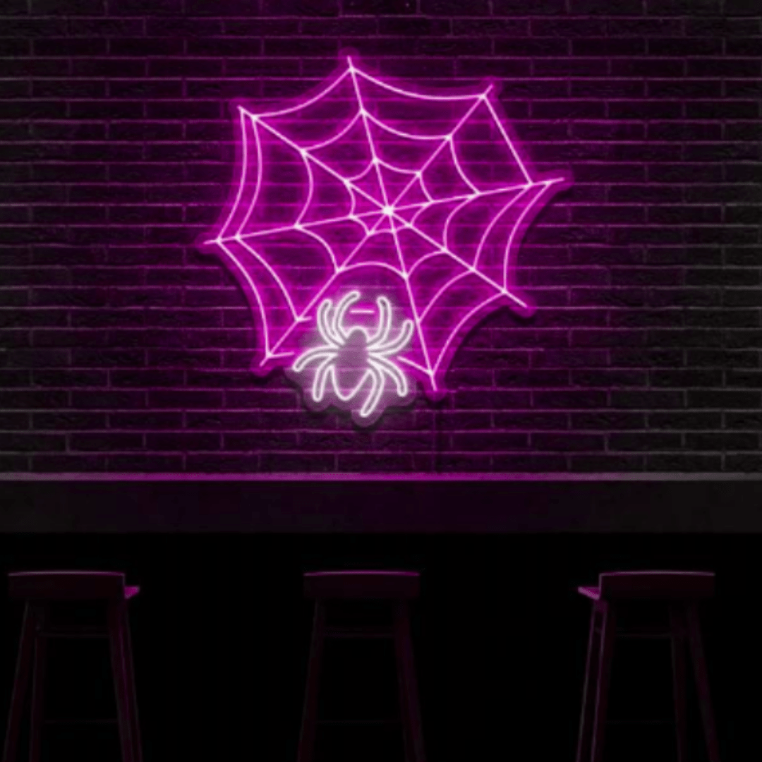 Spider Web LED Neon sign
