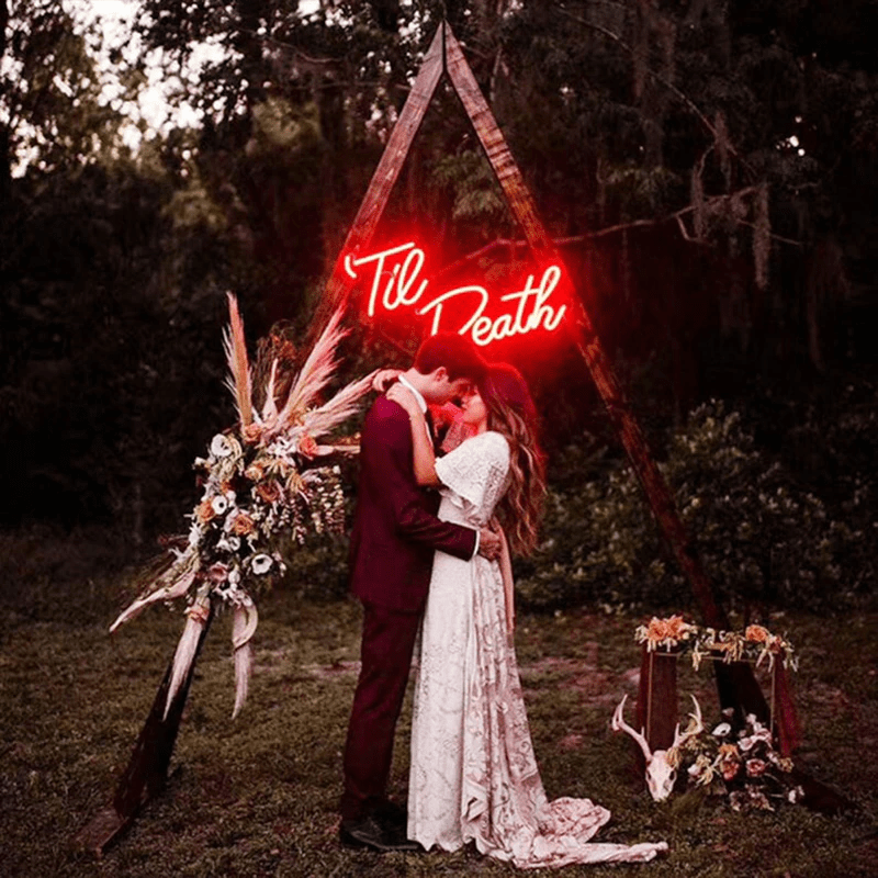 Til Death  LED Neon Sign