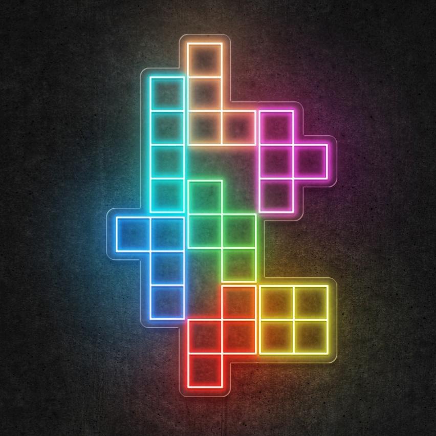 Block Game Neon LED Sign