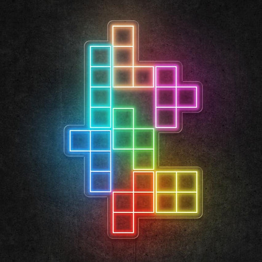 Block Game Neon LED Sign