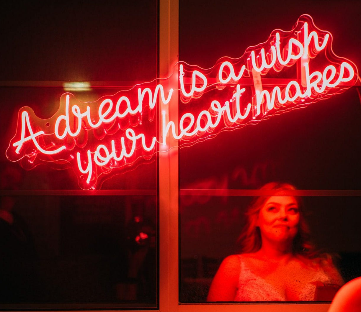A Dream is a Wish Your Heart Makes LED Neon Sign