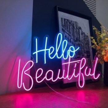 Hello Beautiful LED Neon Sign