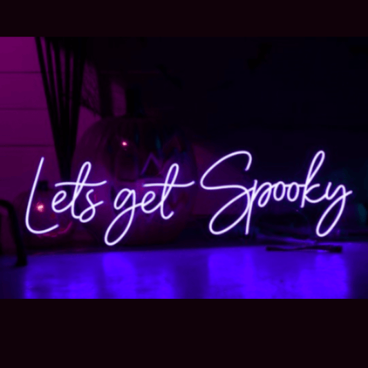 Let's Get Spooky LED Neon sign