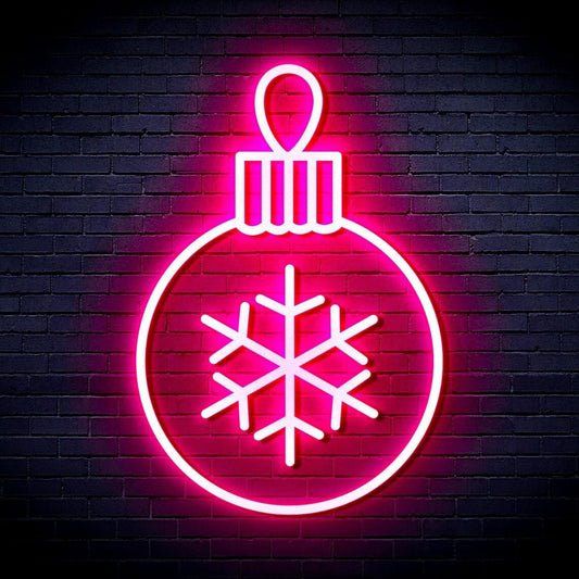Snowflake Ornament Mouse LED Neon Sign