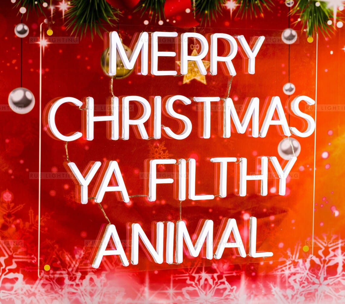 Copy of Merry Christmas Filthy Animal LED Neon Sign