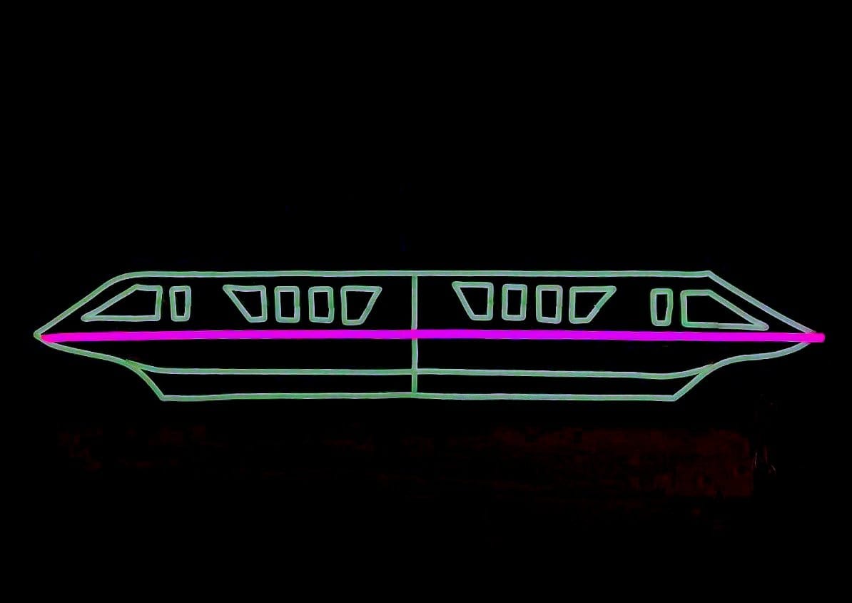 Monorail LED Neon Sign