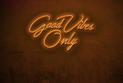 Good Vibes Only LED Neon Sign