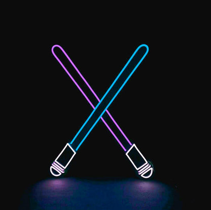 Cross Sword Neon Sign