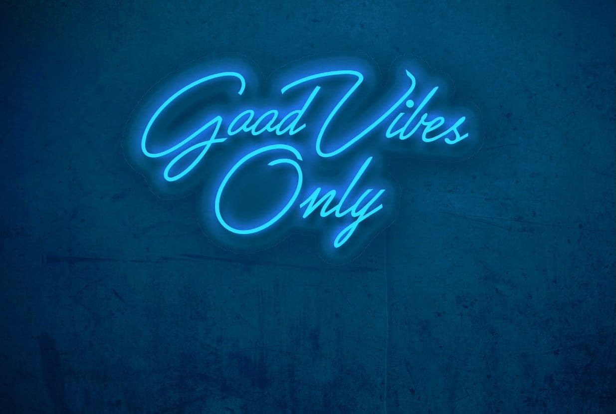 Good Vibes Only LED Neon Sign