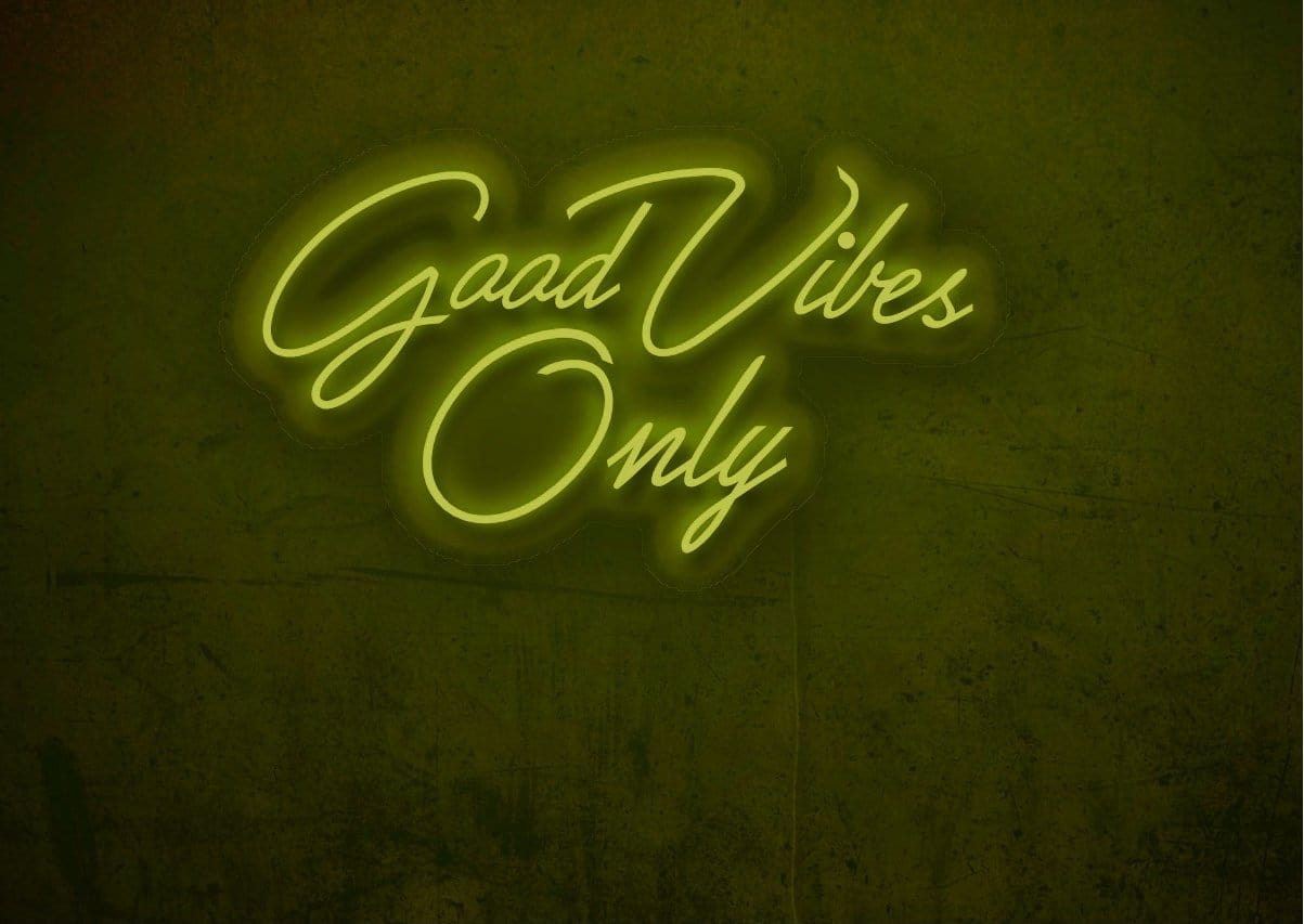 Good Vibes Only LED Neon Sign