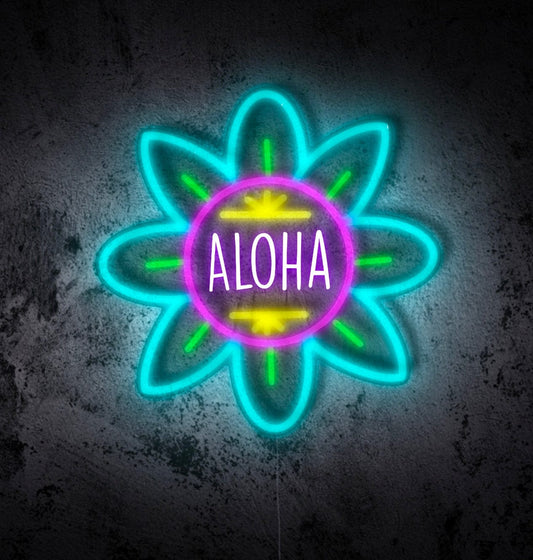 Aloha LED Neon Sign