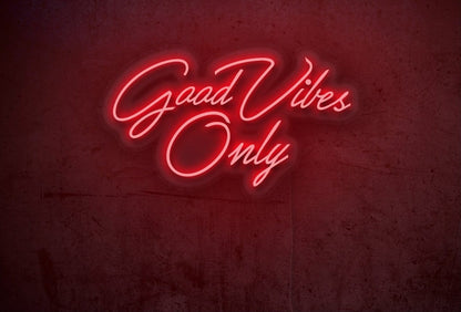 Good Vibes Only LED Neon Sign