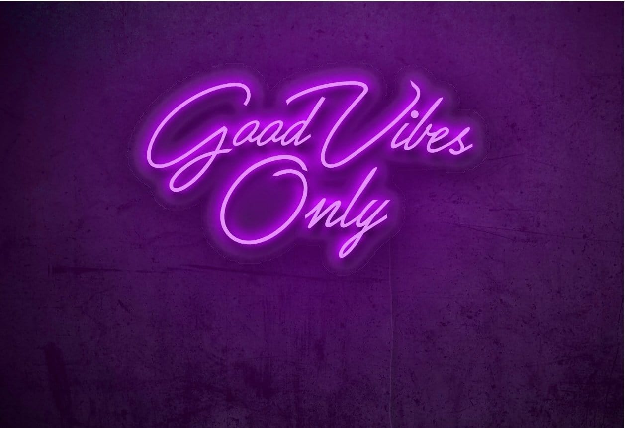 Good Vibes Only LED Neon Sign
