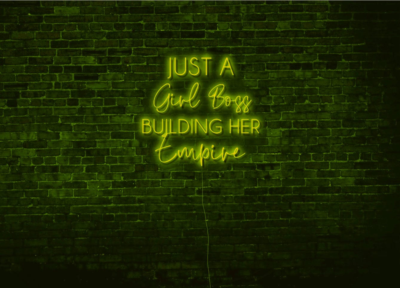 We Hustle Here LED Neon Sign
