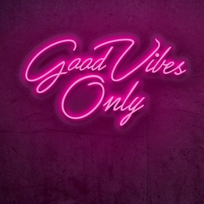 Good Vibes Only LED Neon Sign