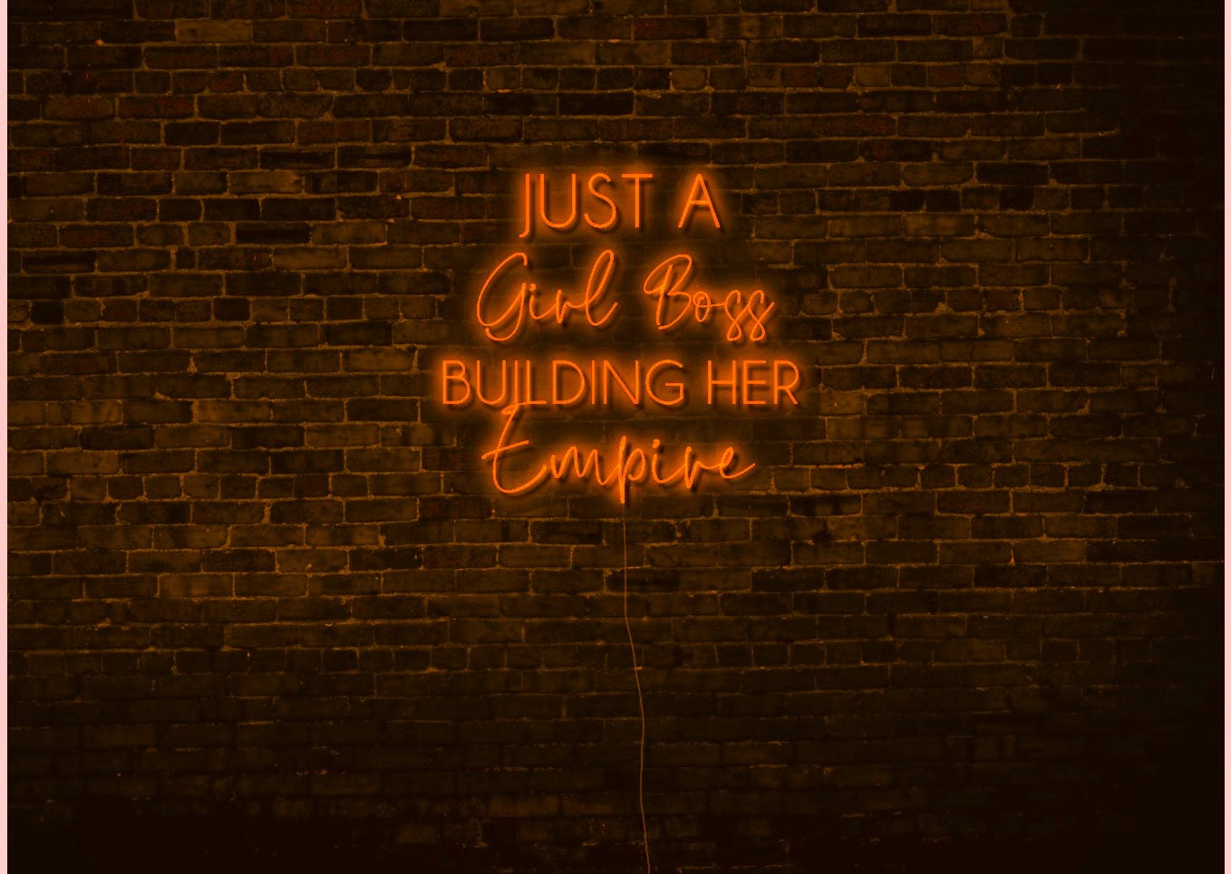 Just A Girl Boss Building Her Empire LED Neon Sign