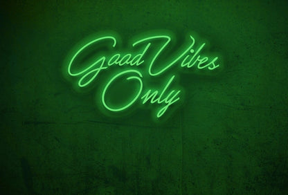 Good Vibes Only LED Neon Sign