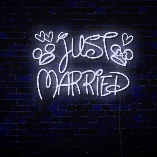 Magical Just Married LED Neon Sign